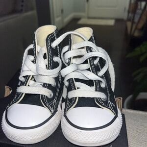 Converse Kids Black and White High-Top Sneakers